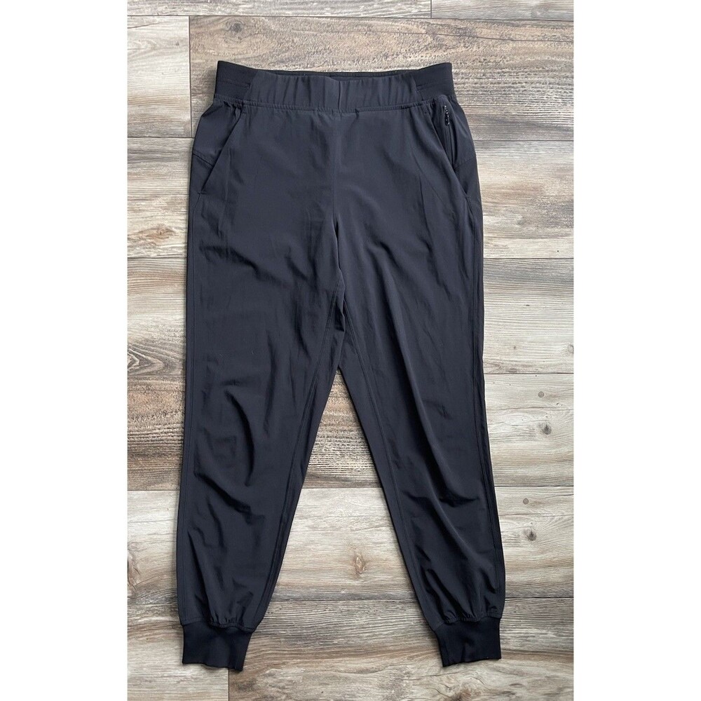 Lululemon Dance Studio Mid-Rise Jogger Full Length Black Size 6 Zip Pocket